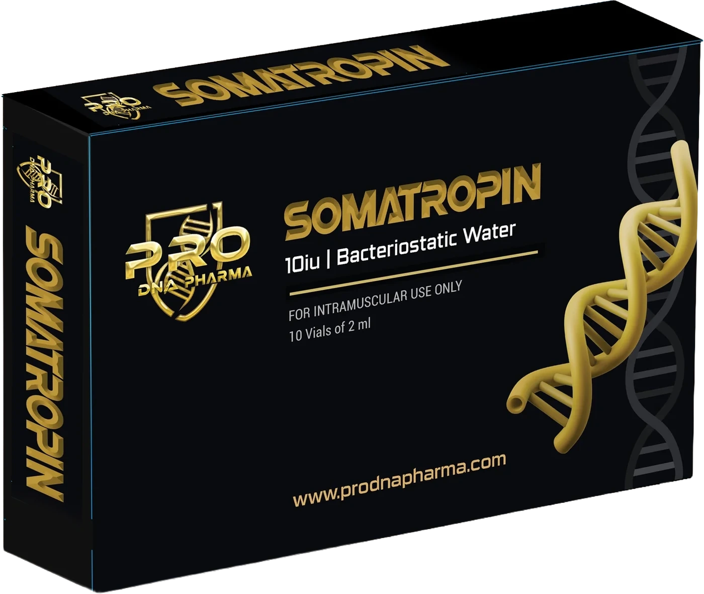 Somatropin 10 IU — Pro DNA Pharma product packaging