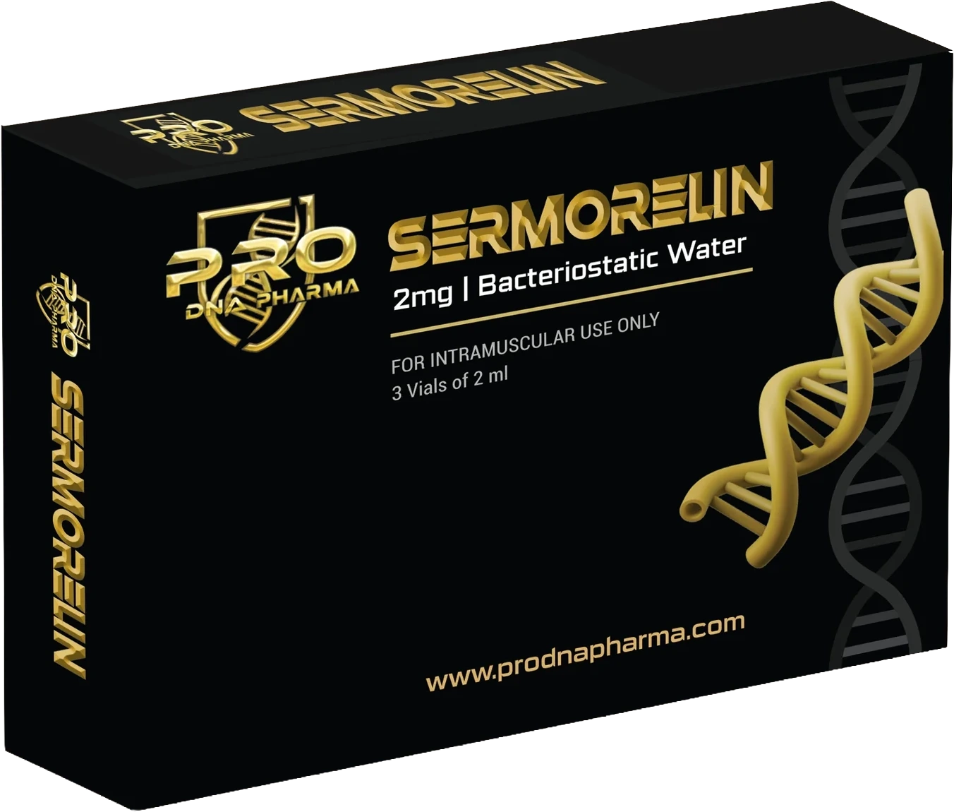 Sermorelin 2 mg — Pro DNA Pharma product packaging