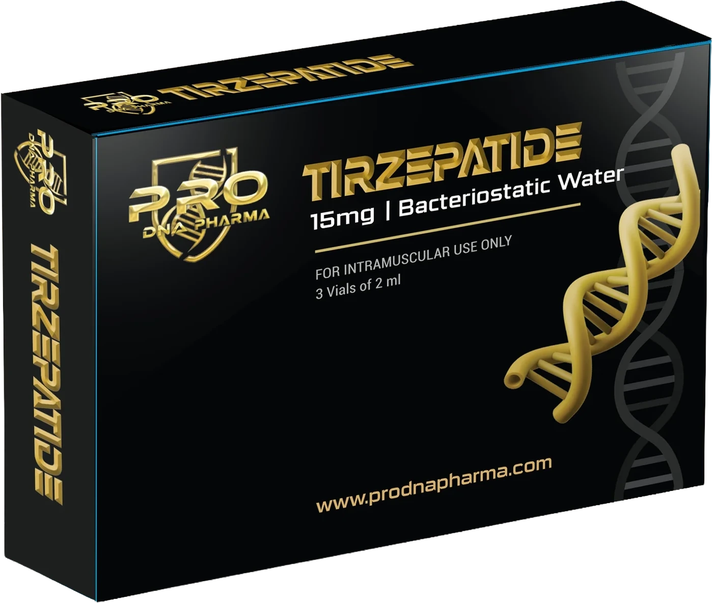 Tirzepatide 15 mg — Pro DNA Pharma product packaging