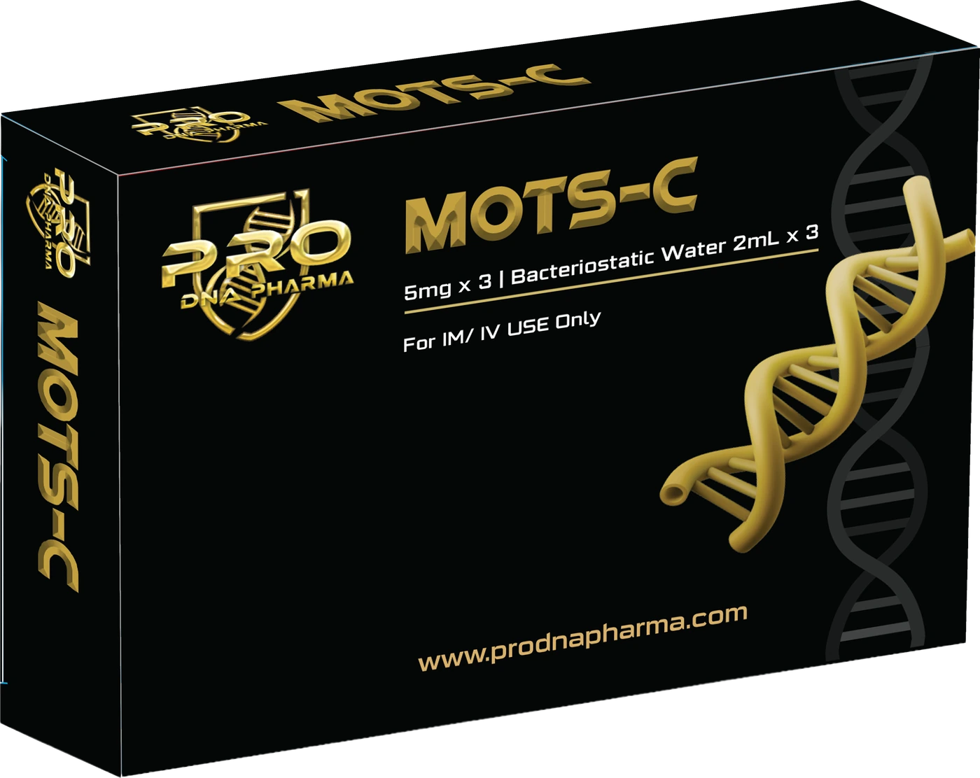 MOTS-C 5 mg × 3 — Pro DNA Pharma product packaging