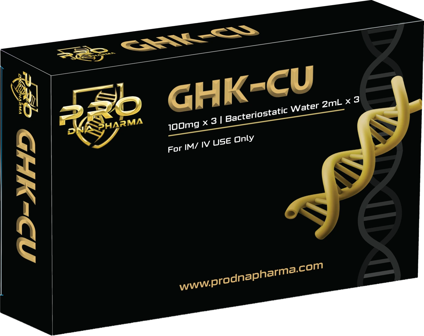 GHK-CU 100 mg × 3 — Pro DNA Pharma product packaging