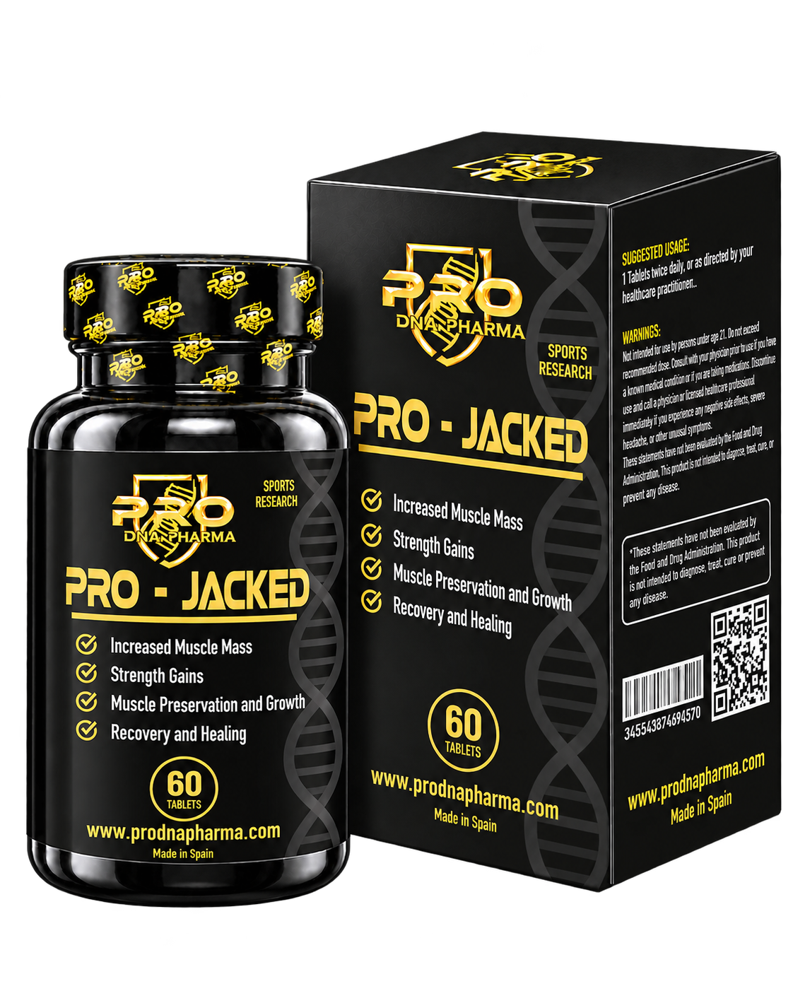 PRO - JACKED Not Available — Pro DNA Pharma product packaging