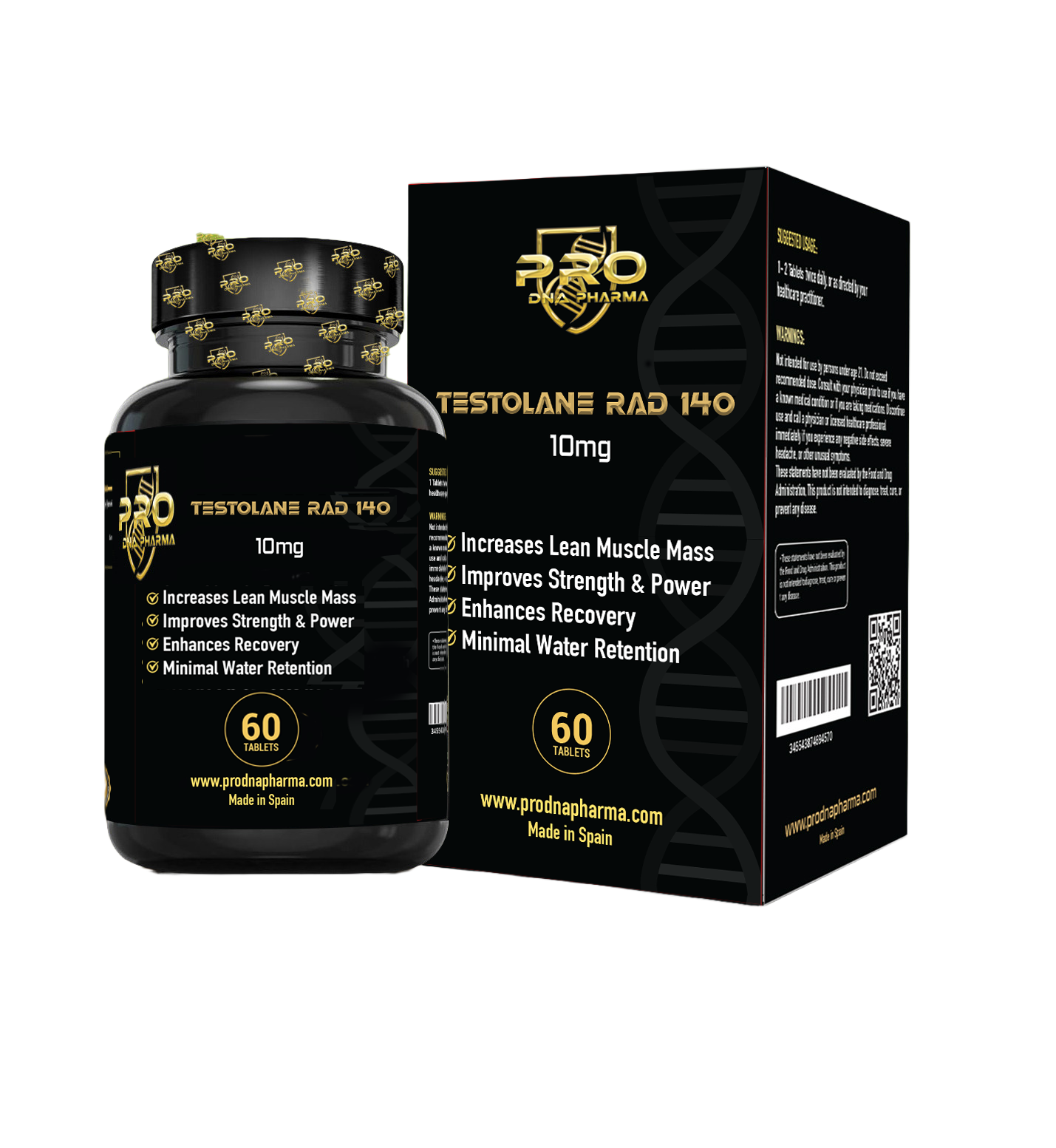 TESTOLANE RAD 140 10 mg — Pro DNA Pharma product packaging