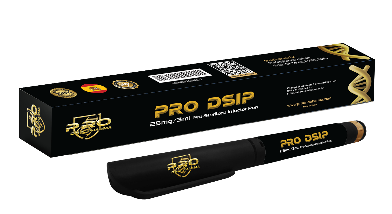 PRO DSIP 25 mg / 3 ml — Pro DNA Pharma product packaging