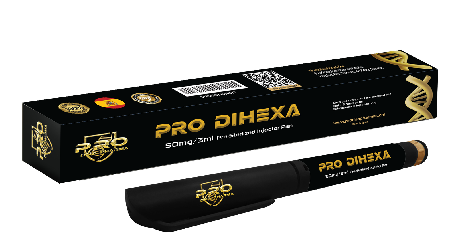PRO DIHEXA 50 mg / 3 ml — Pro DNA Pharma product packaging